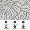 World Rug Gallery Contemporary Tropical Leaves Weather Resistant Indoor/Outdoor Runner Rug 2' x 7' Green 4031GREEN2X7 - alternate 8